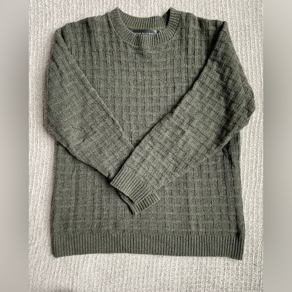 Oscar de la renta men’s green sweater